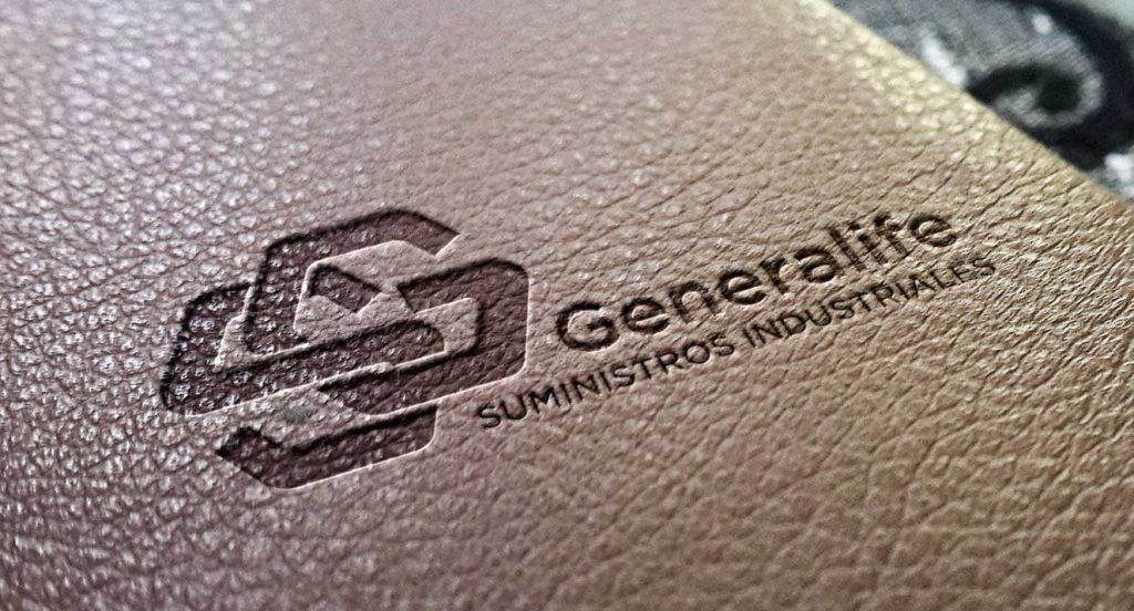 Logotipo Suministros Generalife_estampado en cuero